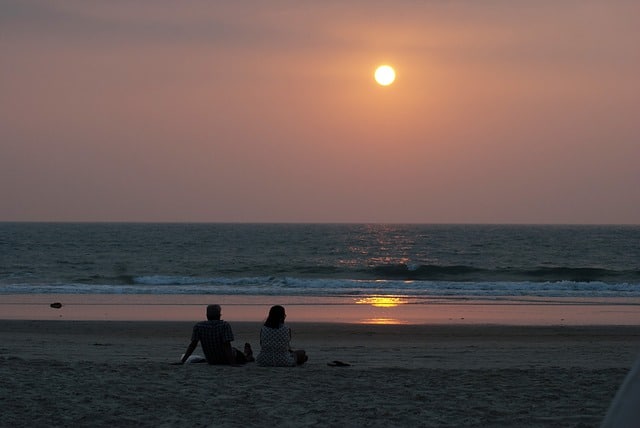 Playa de Goa en India